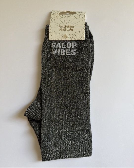 Chaussette Paillettes Attitude - Galop Vibes