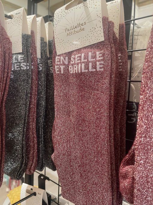 Chaussette Paillettes Attitude - En selle et Brille