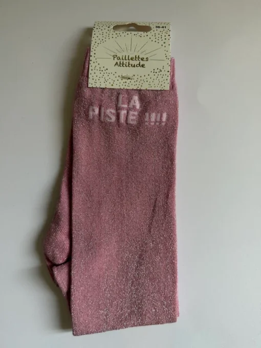 Chaussette Equitation Paillettes attitude - La Piste !!!